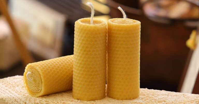 Beautiful beeswax candles